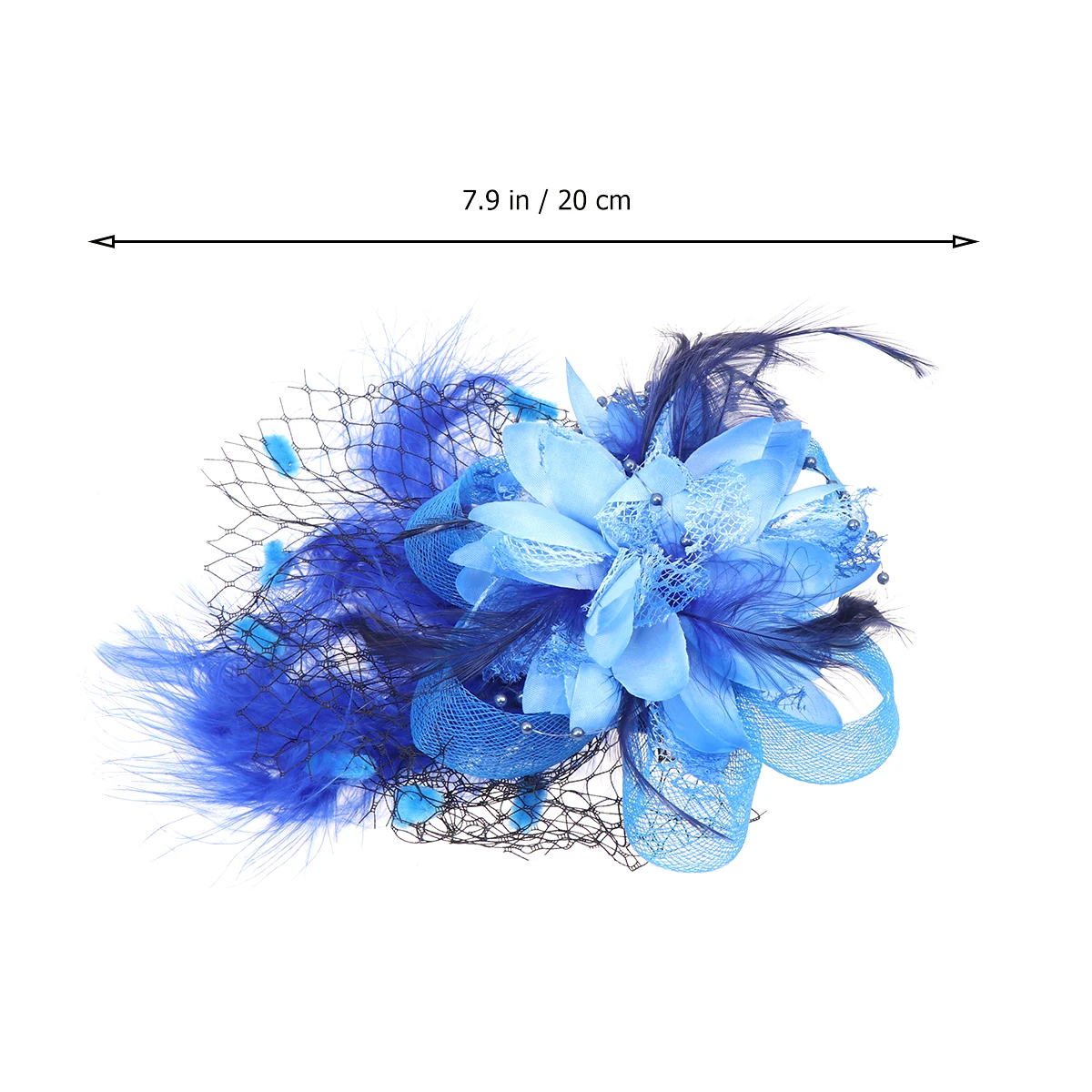 

Delicate Flower Hair Decoration for Women Bridal Mesh Clip Tea Party Wedding Headpiece