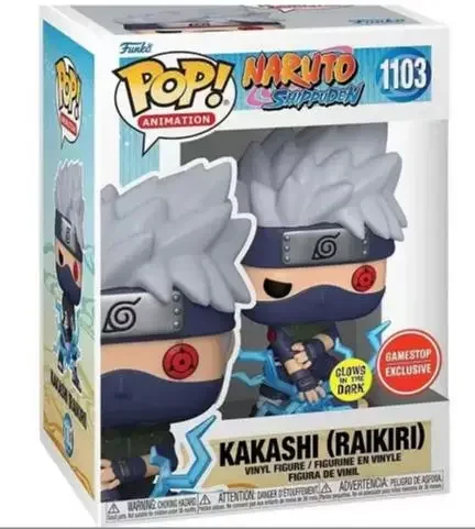 FUNKO POP Japanese Animation Naruto KAKASHI RAIKIRI 1103# Glows in the Dark SAKURA 183# Vinyl Figure Doll Exlusive Model Toys