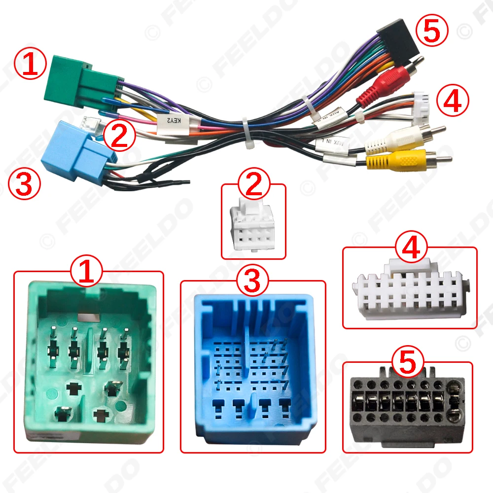 Car 16pin Power Wiring Harness Adapter With Canbus For Jeep Renegade(22-23)/Compass(23-24)/Grand Commander(2023)