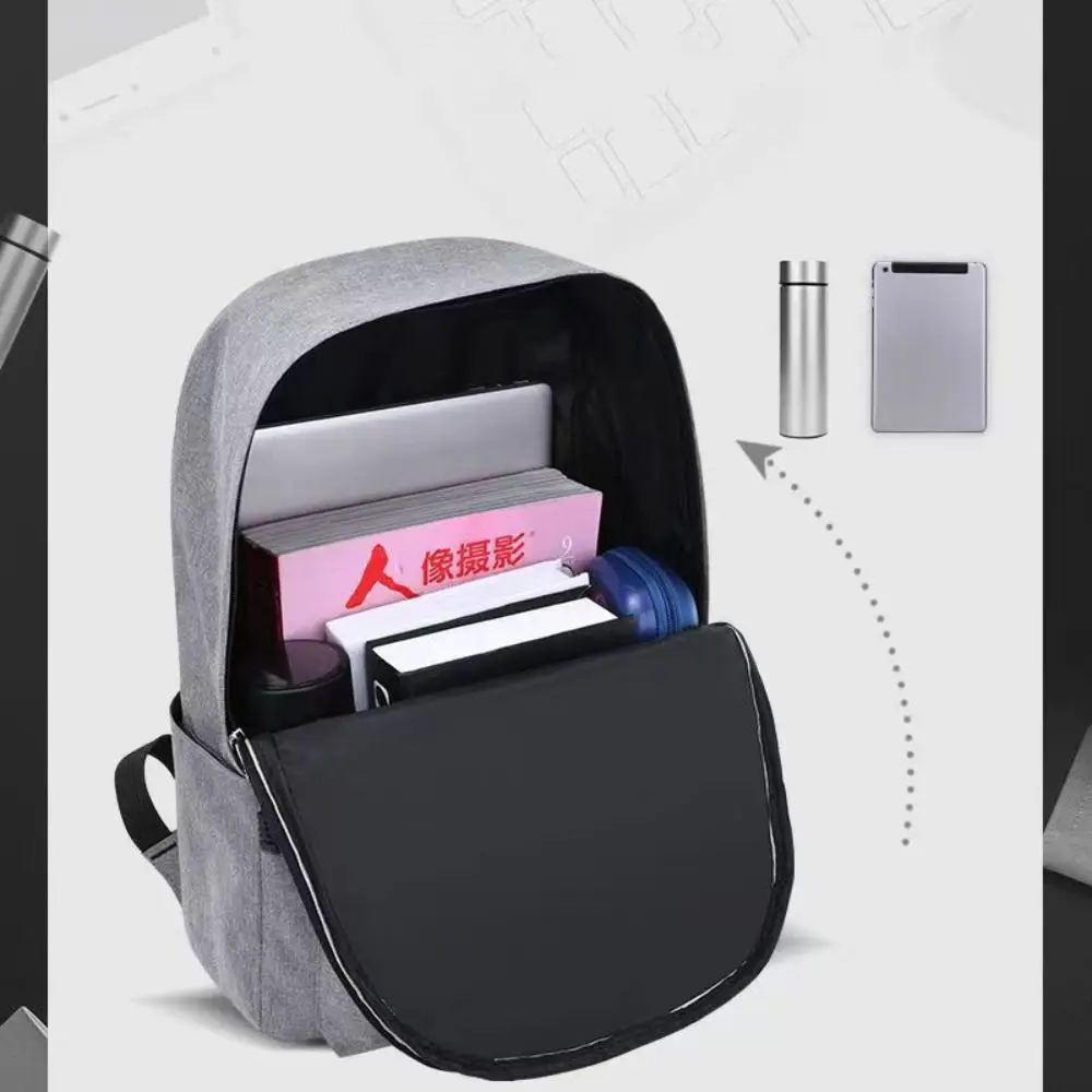 High Quality Oxford Cloth Versatile Backpack 15 inches Washable Computer Bag Black Grey Blue Red School Student Backpack Unisex