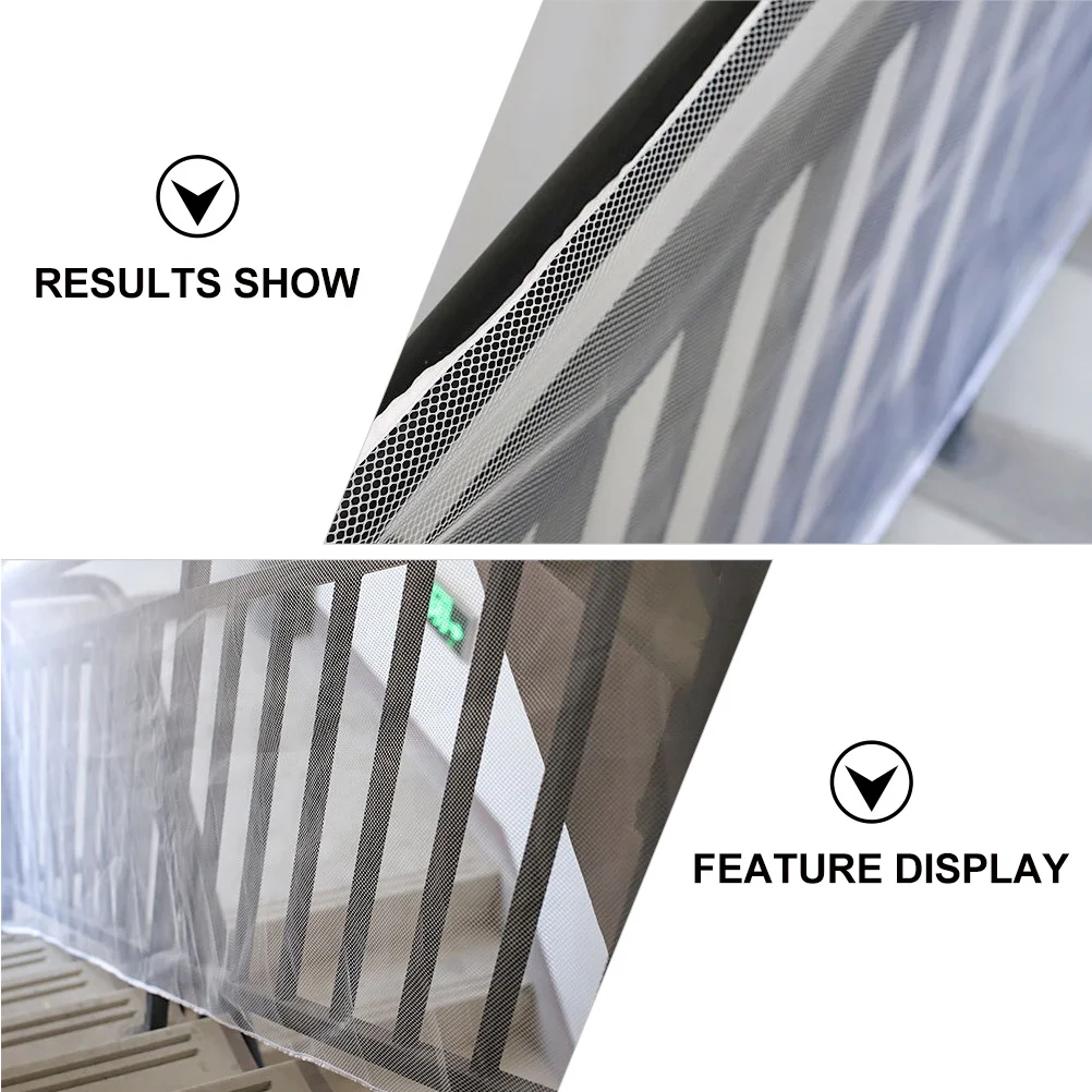 Baby Banister Guard Safety Mesh Net See-Through Child Banister Screen Stair Railing Balcony Protective Net for Baby Pet