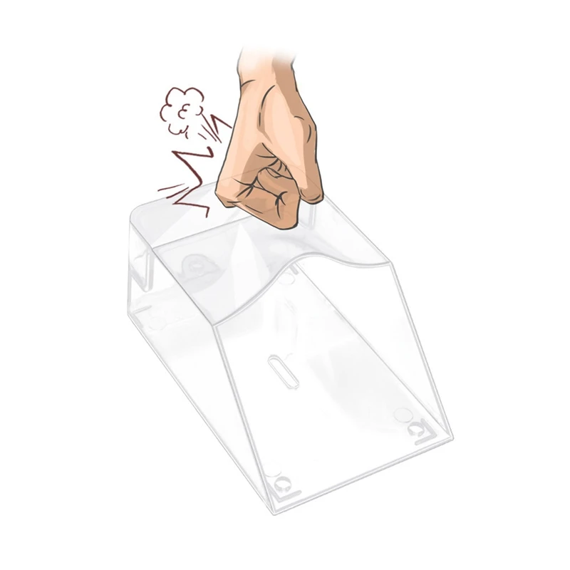 RISE-2X Waterproof Transparent Waterproof Door Bell Cover For Wireless Doorbell Home Door Bell Chime