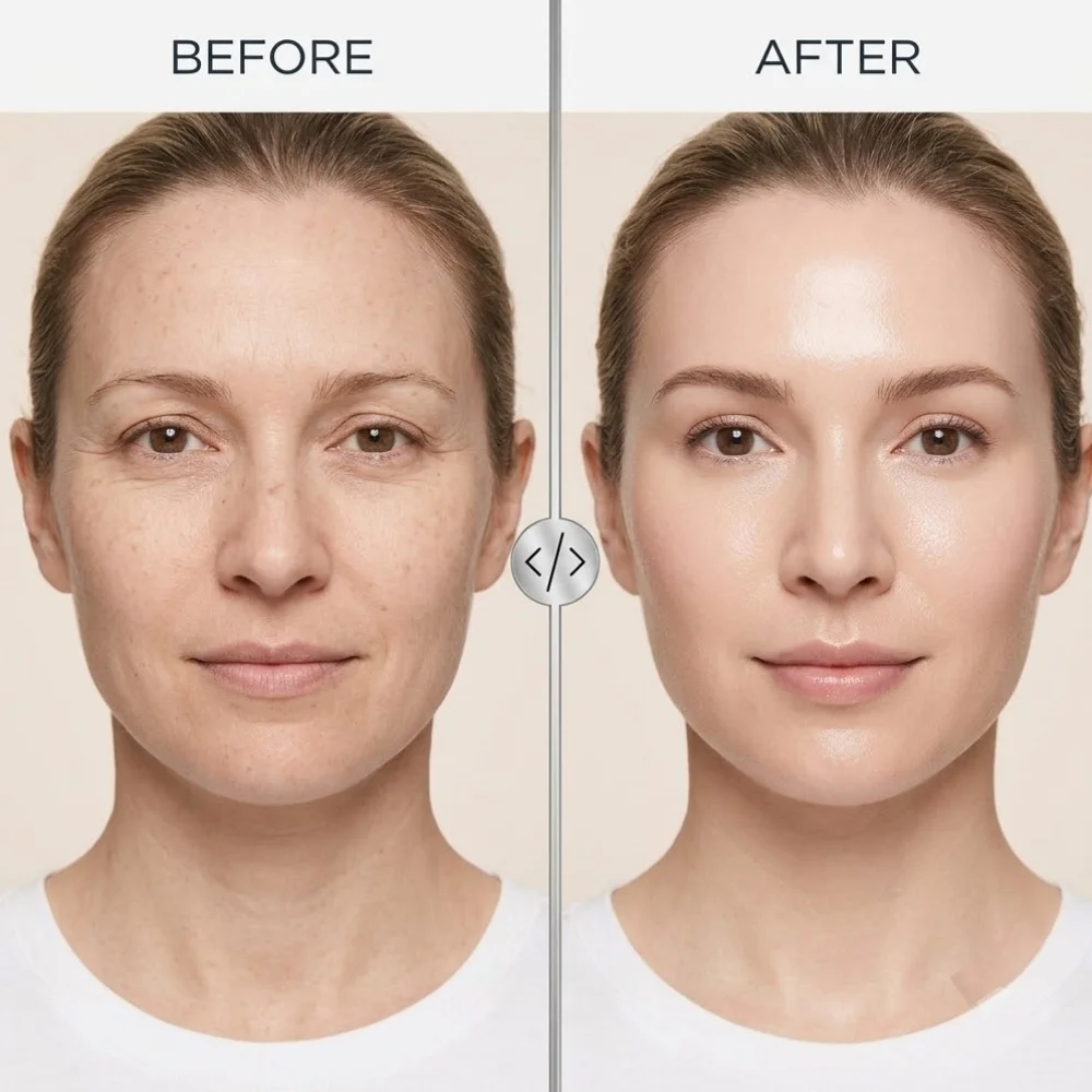 Copper Peptide Face Serum Anti Aging Wrinkle Removal PDRN Essence Skin Tightening Moisturizing Facial Serum 30ml Skin Care