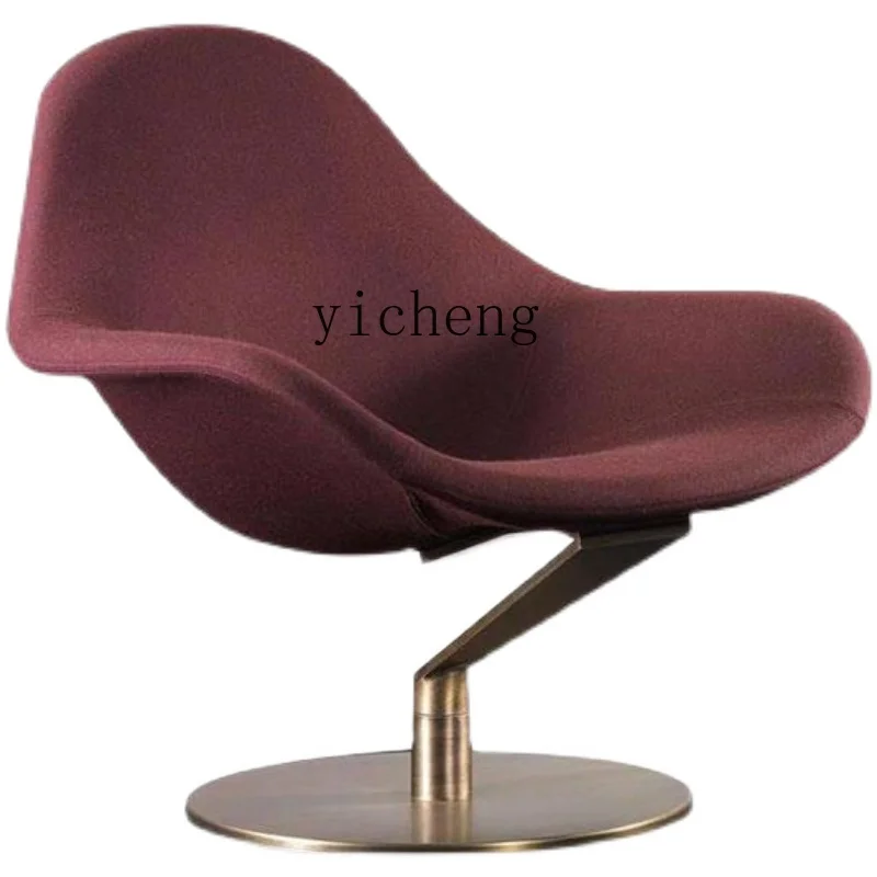 

XL FRP Stainless Steel Rotatable Armchair Light Luxury Ceiling Armchair Living Room