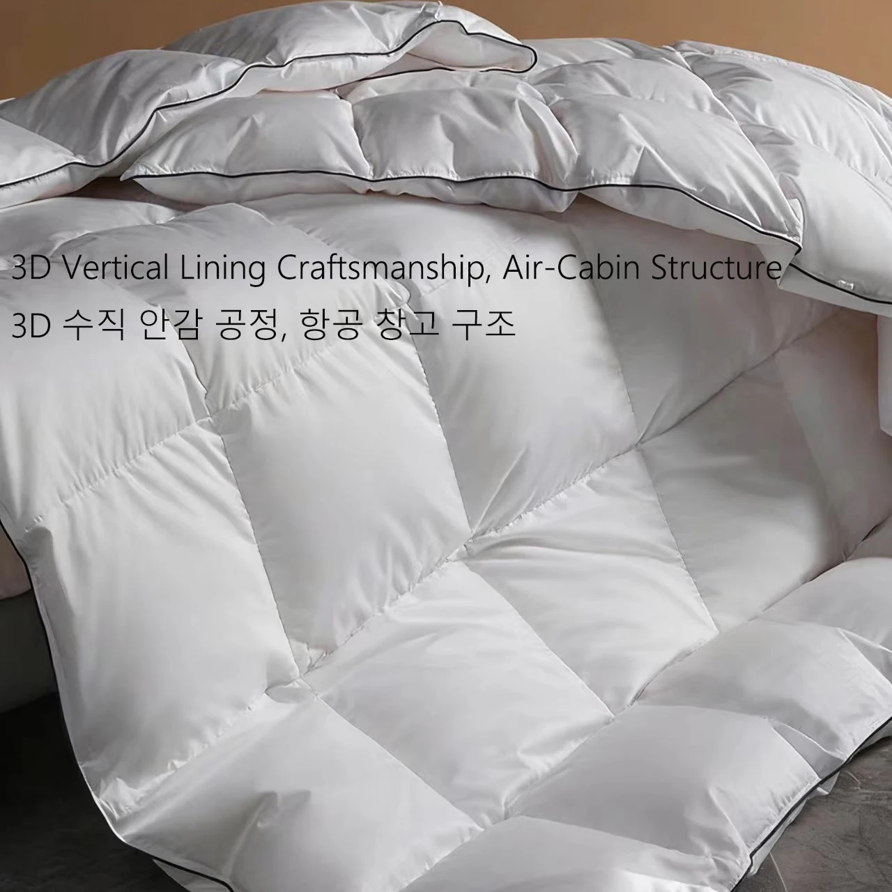 95% goose down comforter thick duvet warm winter luxury bedding set soft queen size king size comforter thick chunky