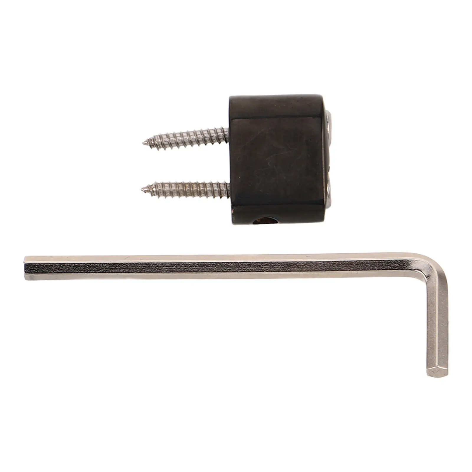 1Set Headless Guitar String Lock Nut Copper Black Metal Independent String Lock Screw Design for Electric Bass Bridge Parts