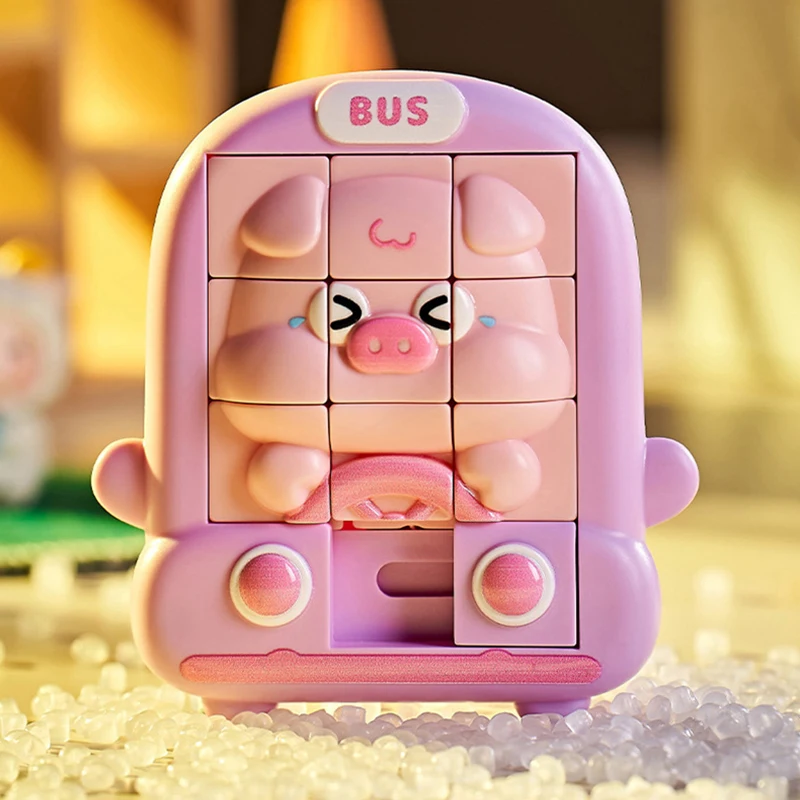 Kinder-Cartoon-Tier-Rutschpuzzle Spielzeug Logisches Denken Training Herausforderungen Intellektuelle 3D-Puzzles Sensorisches Spiel Reisespielzeug