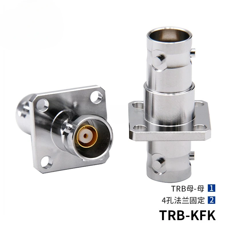 Triax TRB-KFK Triple Coaxial BNC Female To Female 4-hole Flange Fixed 1553B Bus