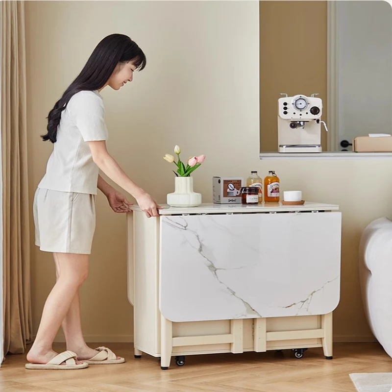 Sedentary Table Folding Dining Dinning Tables Ceramic Reception Extendable Kitchen Multifunction Home Mesa De Comedor Room Cafe