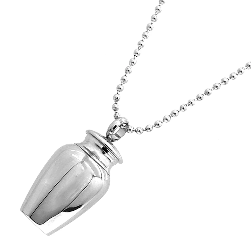 

Pet Urn Pendant Memorial Necklace Ashes Bone Cremation Jewelry Stainless Steel Keepsake urn necklace for pet lover memory