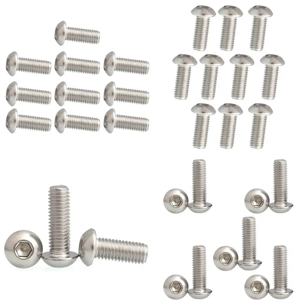 

02DE Vehicle Professional Hexagonal Socket Screw Round Head Stainless Steel Fastener