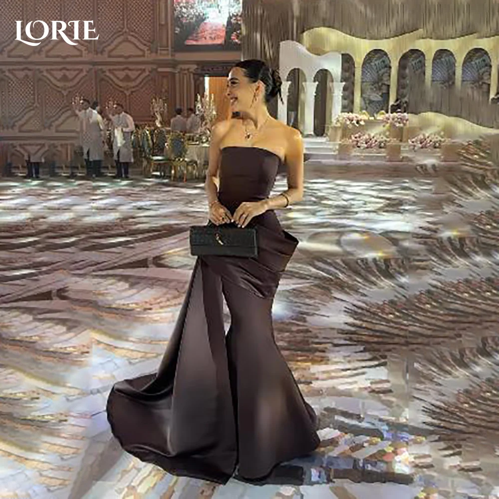 

LORIE Arabia Mermaid Evening Dresses Pleats Sweethart Ruched Prom Gown Train Bobycon Long Party Dresses Customized Brithday Gown