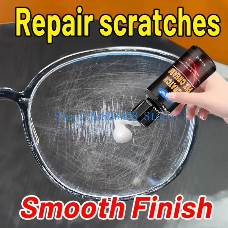652F Scratch Care Cream Bottle with Sponge Applicator for Car Owners, Light Finish Touch-Up Support and Daily Care Use