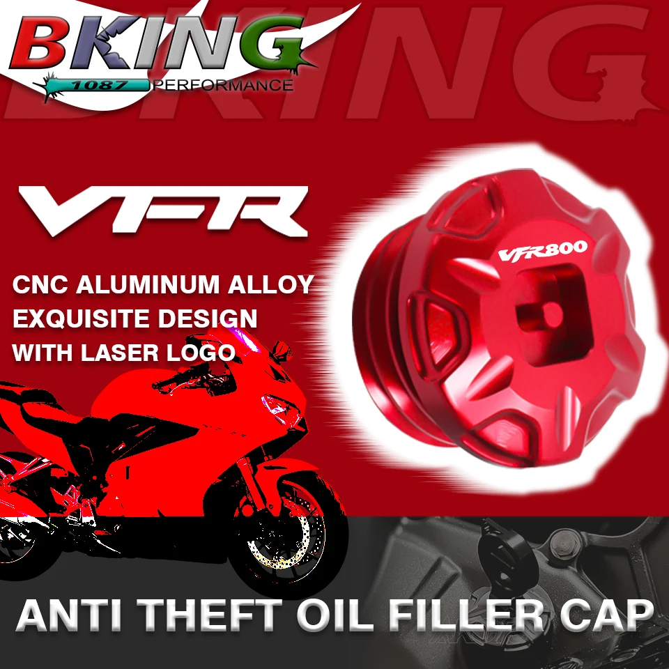 

Newest Tamper Resistant Anti theft Engine Oil Filler Cap Plug Cover For Honda VFR800F VFR800X VFR 800 F X 1200x VFR750 VFR1200x