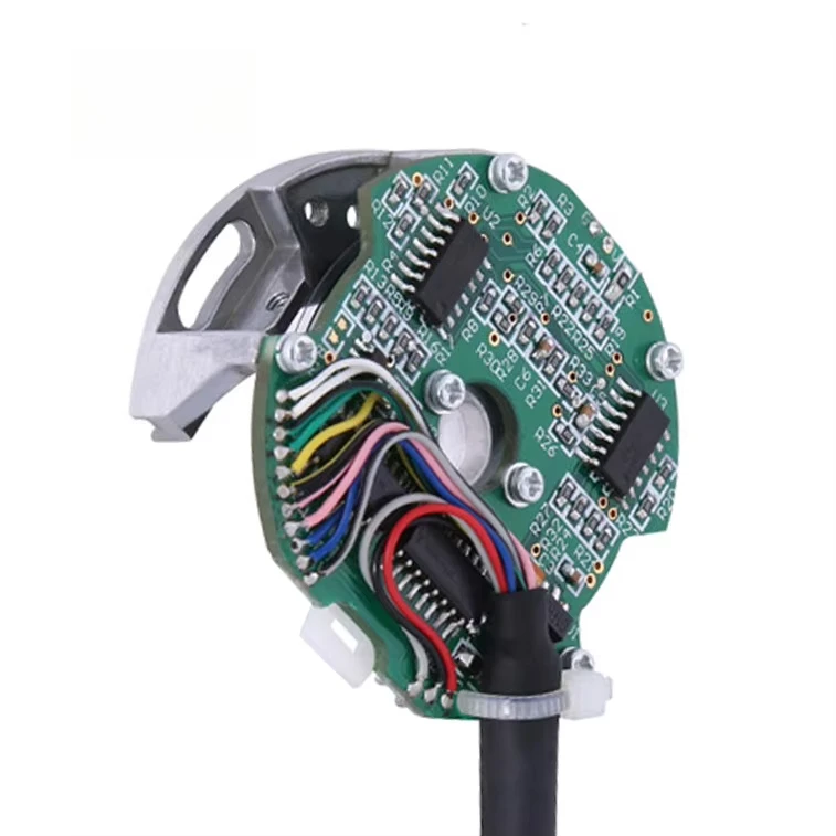 

Инкрементальный поворотный энкодер Z48 без подшипников, 2500 импульсов на оборот, сквозной полый вал 8 мм, сигнал UVW, кабель 300 мм, крепление на винтах