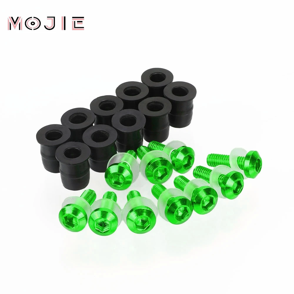 10PCS M5 5mm Windscreen Windshield Bolts Screw Kits For Kawasaki ER6N Z250 Z300 Z400 Z650 Z750 Z800 Z900 Z1000 Z1000SX Z900RS