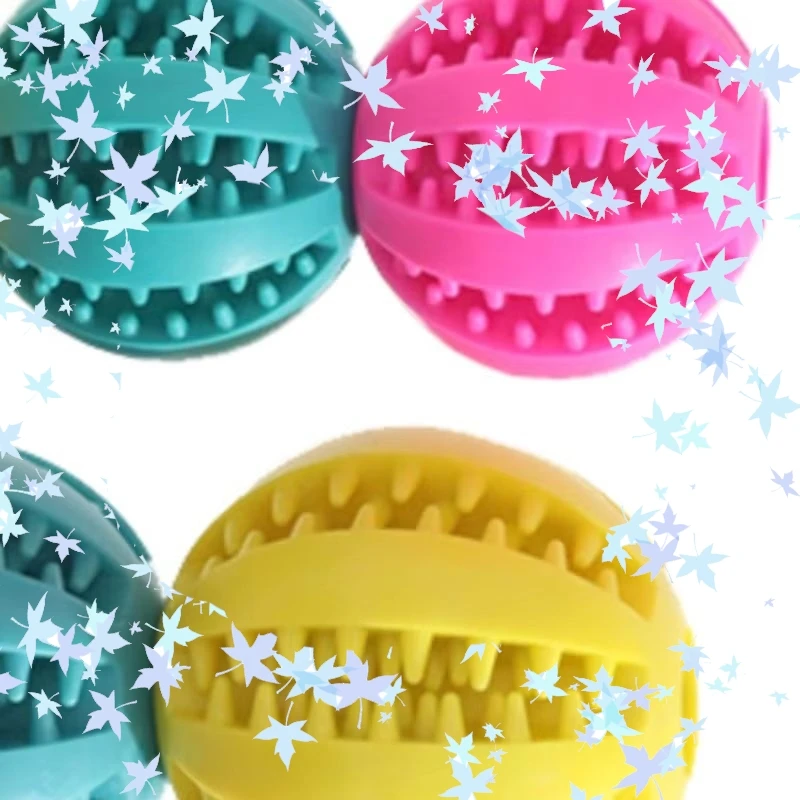 Brinquedos de Borracha Natural para Cães, Brinquedos para Mastigar, Bola de Limpeza Dental, Bola Interativa Extra Resistente para Produtos para Animais de Estimação A2