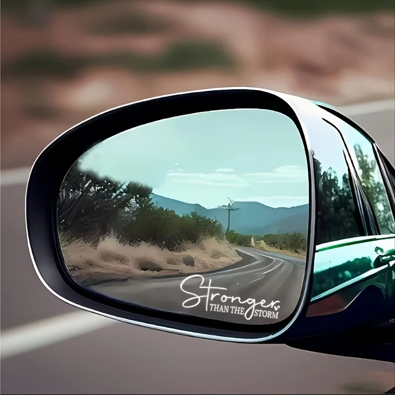 Self-Adhesive Car Decal Stickers - Elegant Cursive Fonts for Car Mirrors, Water Bottles, Glass, Metal, Wood and Ceramics