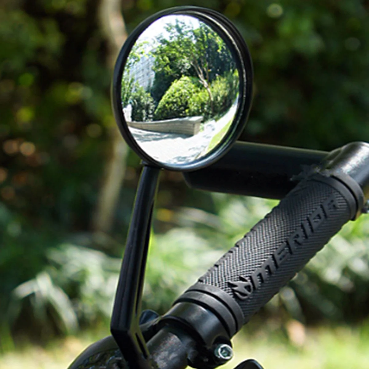 

Universal 360 Degree Rotating Rear View Mirror for 15-35Mm Handlebar Bike Mount Lightweight Scratch Resistant Large Lens