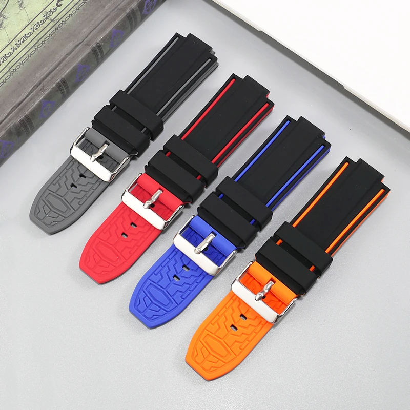 

Silicone watch strap with convex mouth suitable for Casio HOCK rubber strap GA-900 Steel Ocean Heart