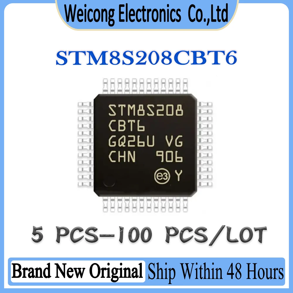 STM8S208 STM8S208CBT6 STM8S208CBT STM8S208CB STM8S208C STM8S STM8 STM New Original IC MCU Chip LQFP-48