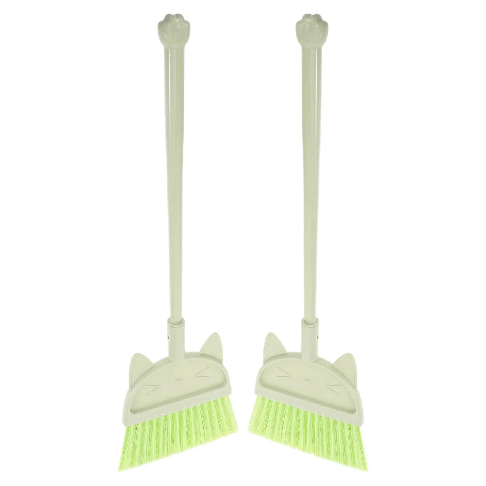Set di scopa da 2 pezzi per bambini piccoli Scopa piccola per spazzare Design leggero Colori divertenti per scope da giardino domestico