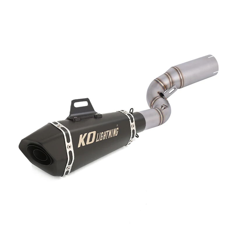 

Motorcycle Exhaust System Mid Link Pipe Slip On Muffler Removable DB Killer Modified For Duke 390 250 125/390 SMC R 2025 2026