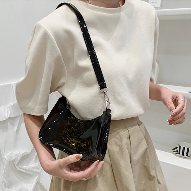 Transparent Jelly Handbags Candy Color Shoulder Bags New Women Armpit Bag Waterproof Underarm Bag sac a main femme bolso mujer