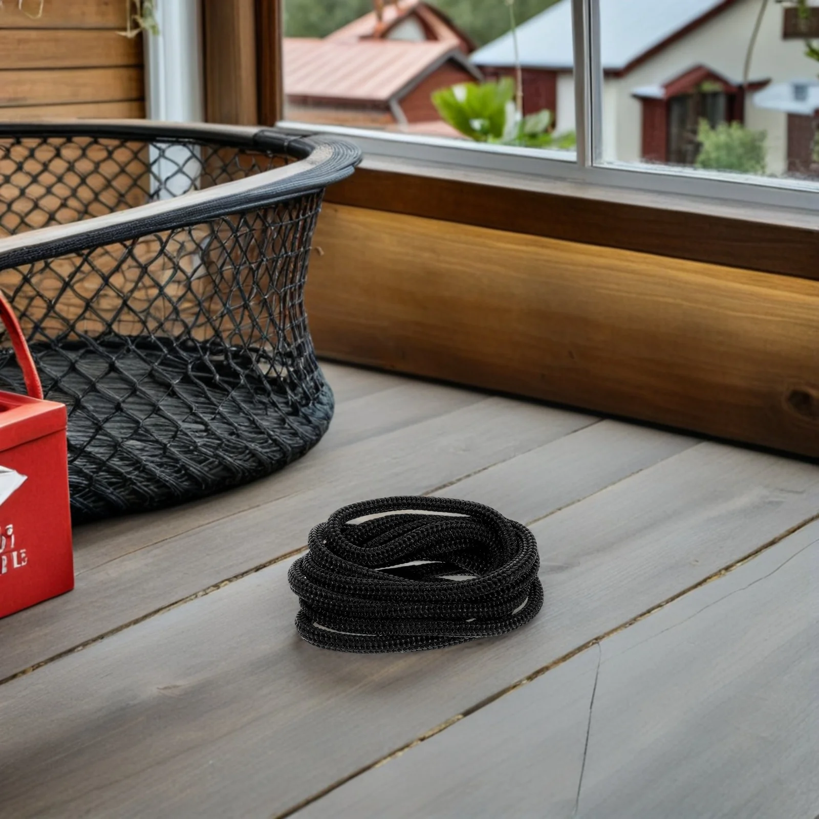 

2Pcs Marine Boat Dock Line Ball Rope Heavy Duty Polyester PP Anti-Collision Yacht Mooring Safety Rope Easy Install Black