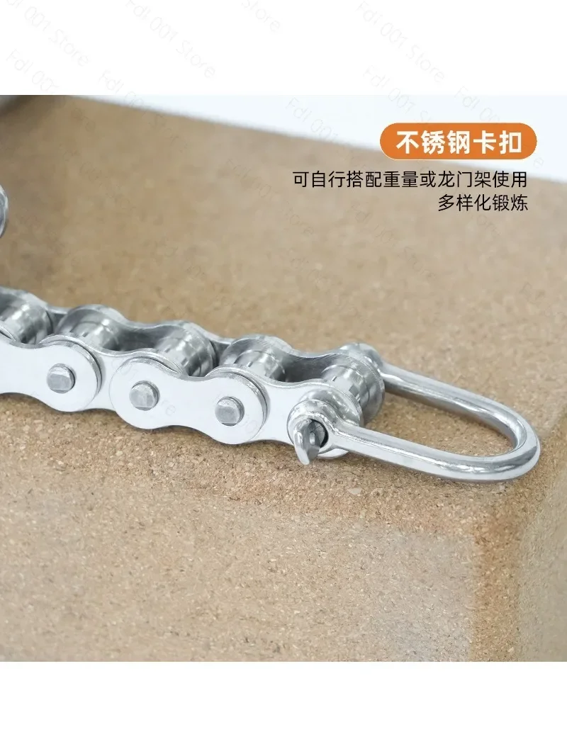 Stainless Steel Wrist Strength Training Equipment Unilateral Roll Wrist Handle Forearm Exercise Tool for Fitness And Bodybuildin