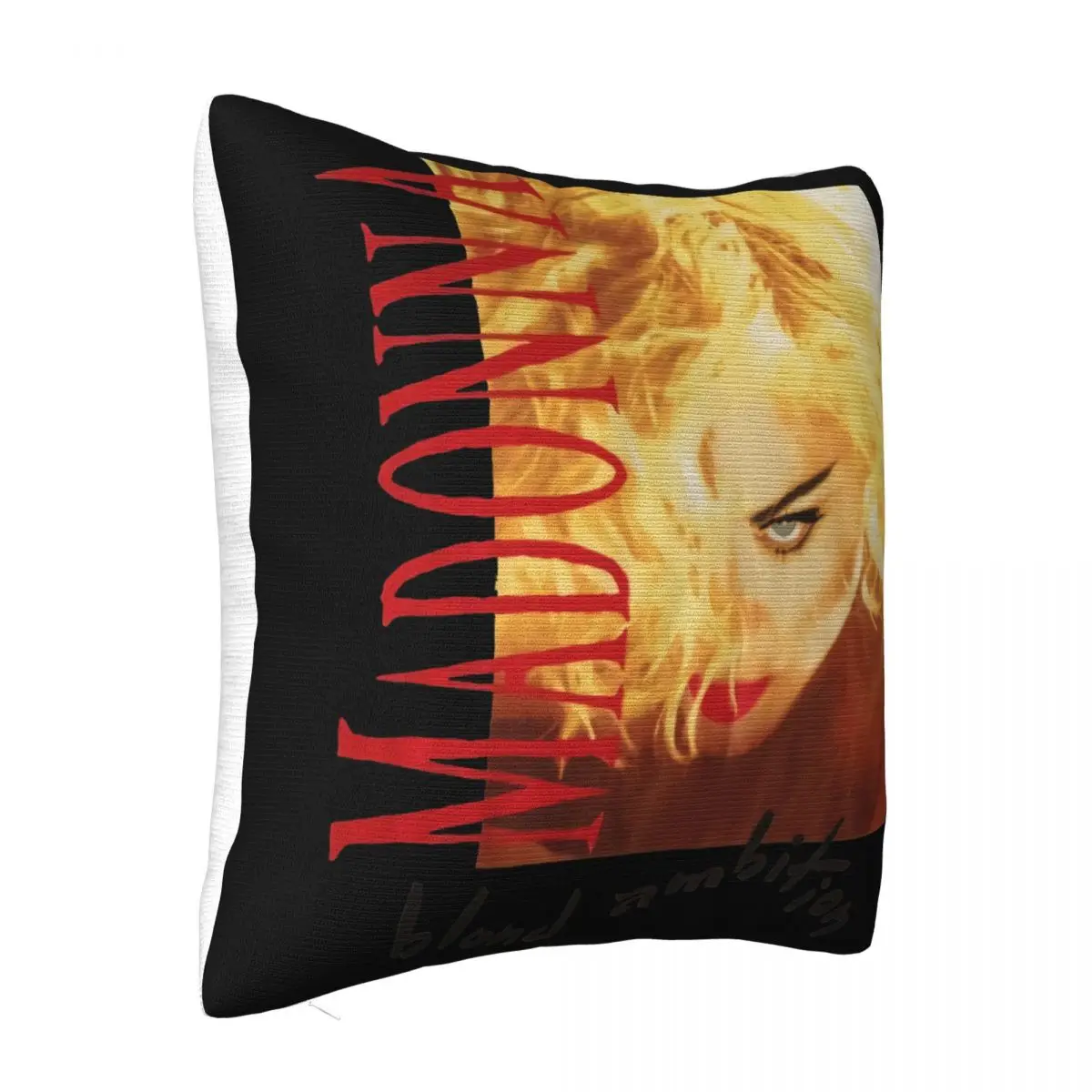 Vintage 1990 Madonna Blond Ambition World Tour Band 90S High Quality Streetwear New Print Pillow Case