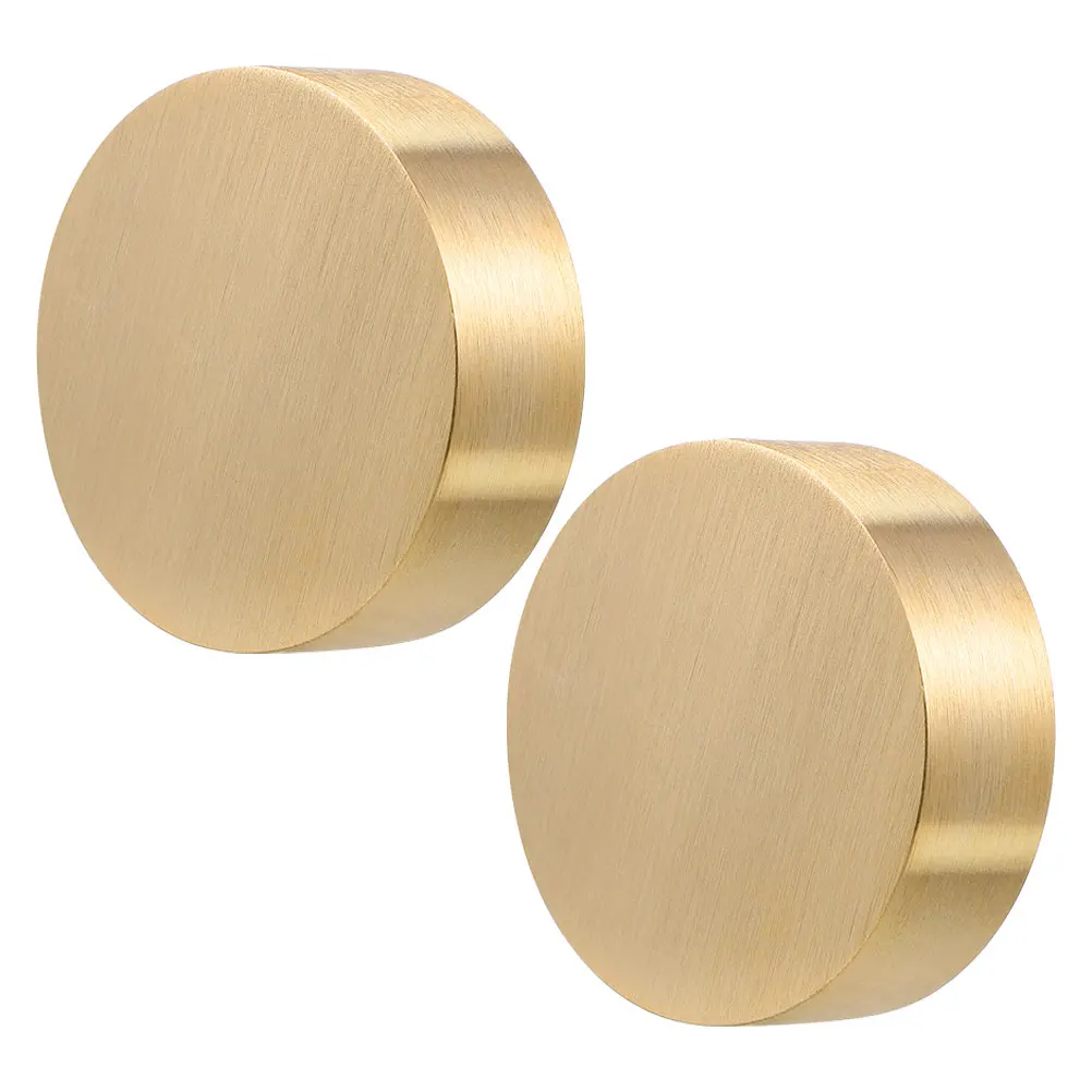 

2pcs Round Metal Heavy Paperweight Brass Paperweight for Calligraphy Desk Office Supplies Metal Heavy Weight Anti Wind Tool