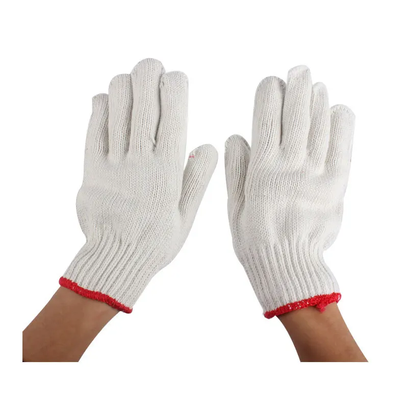 Guantes de trabajo gruesos de 750g-600g, guantes de algodón de pantalla de siete agujas