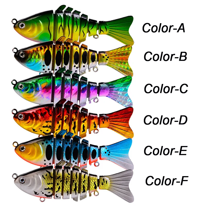 WESTBASS 3/5PCS Multi-Section Fishing Lures Kit 95mm-15g Sinking Swimbaits Combo 7-Segment Trolling Wobbler Set article de pêche