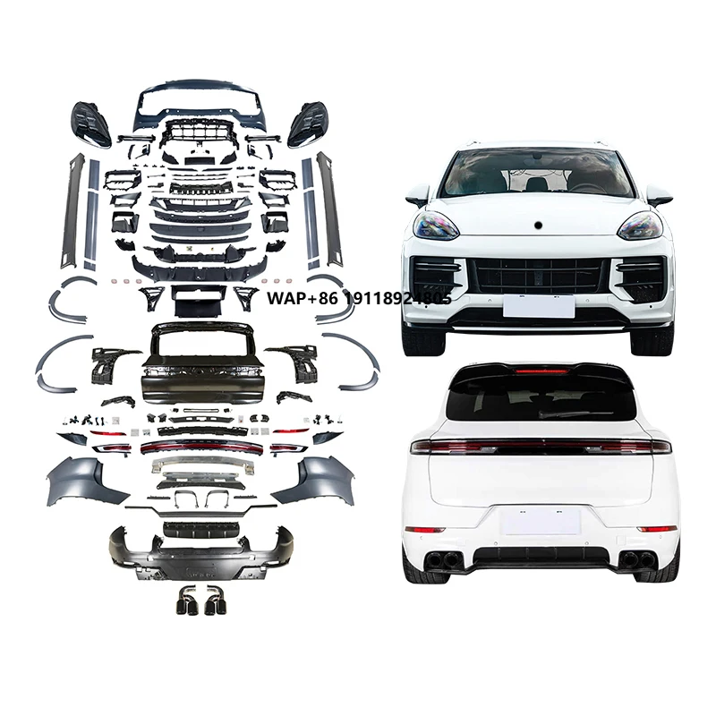 958 2011-2014 Car Modification Front Bumper Rear Bumper Taillights 2024 Turbo GT Car Bodykit Suitability for Cayenne