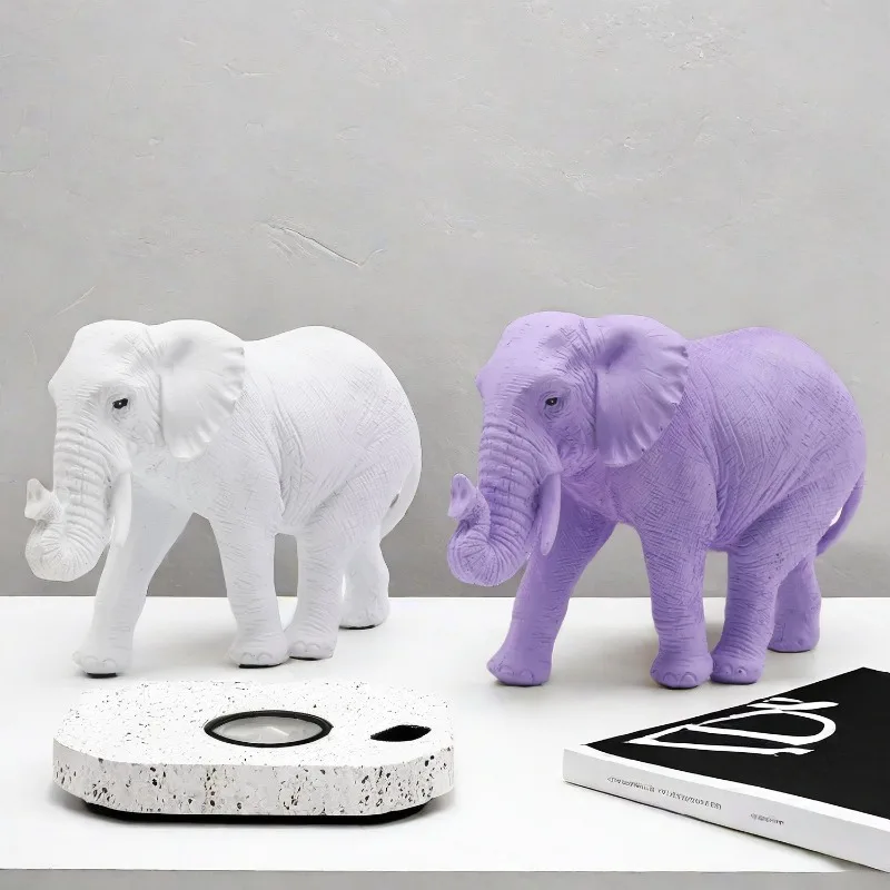 

Cross border Creative Modern Simple Solid Color Elephant Low Price Affordable Home Interior Entry Office Resin Crafts Ornament