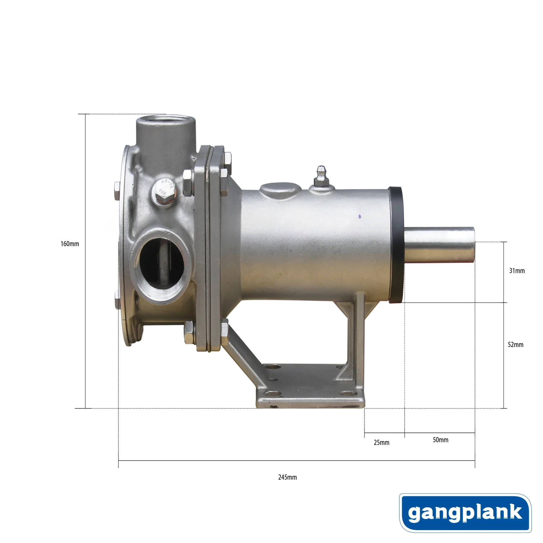 High Performance Multi-function Large Flow Self-priming Flexible Stainless Steel Impeller Pump 1-1/4