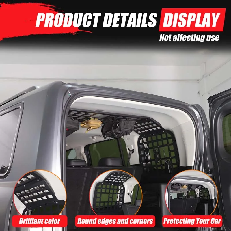

Aluminum Alloy Black For Haval H9 2024+ Car trunk roof rack storage rack car interior modification accessories