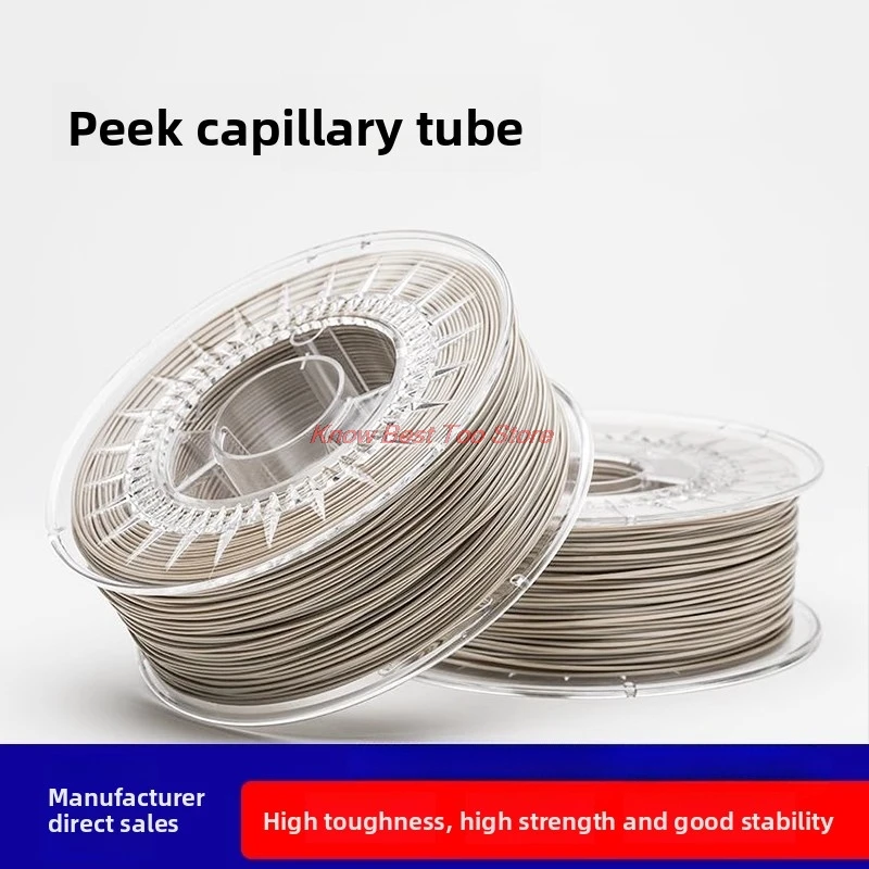 PEEK Hollow Capillary Tube, 1/16 Inch Pressure Resistant Connection Hard Tube for Liquid Ion Chromatography.