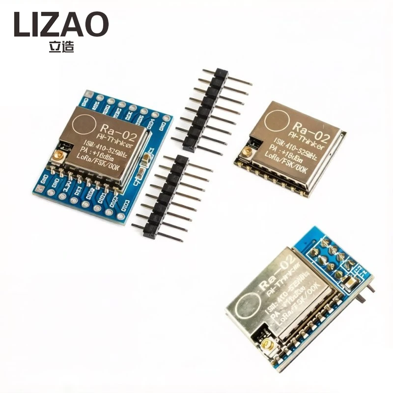 SX1278 LoRa Spread Spectrum Wireless Module (Ra-02), 433MHz, 1.8-3.7V, with Shielding Case & Pin Headers