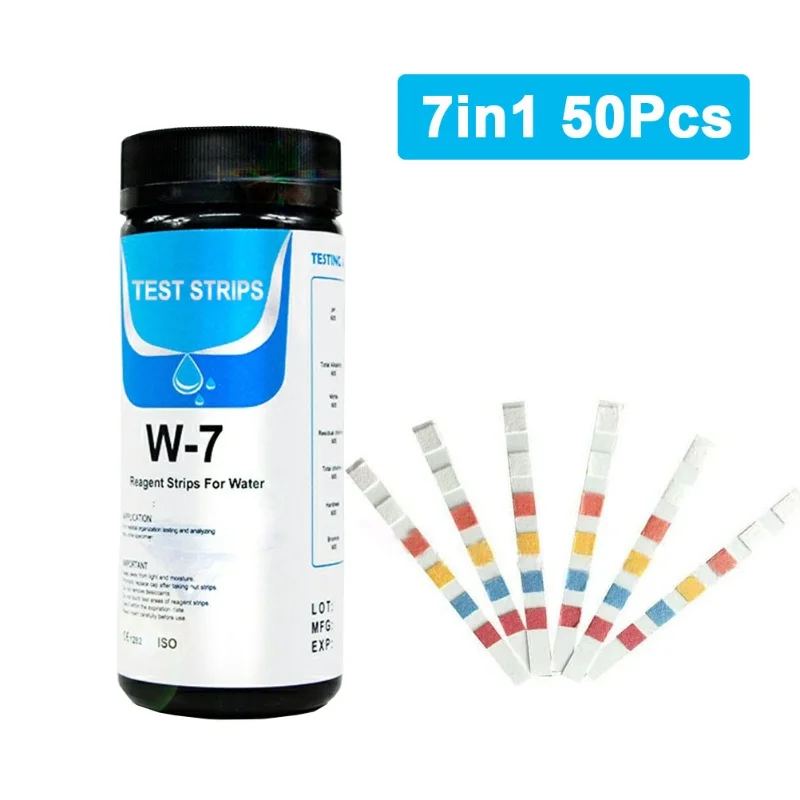 

7in1 Water Quality Test Paper Drinking Water Test Strips Water Hardness Test Strips