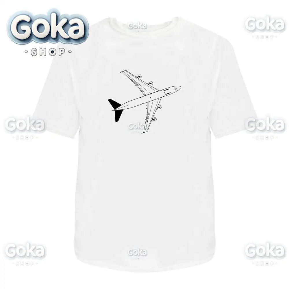 Jumbo Jet Graphic T Shirts Mens Clothing New in Tops & Tees Cotton Women Printed T-shirt Y2K Clothes Cute Funny Tshirt