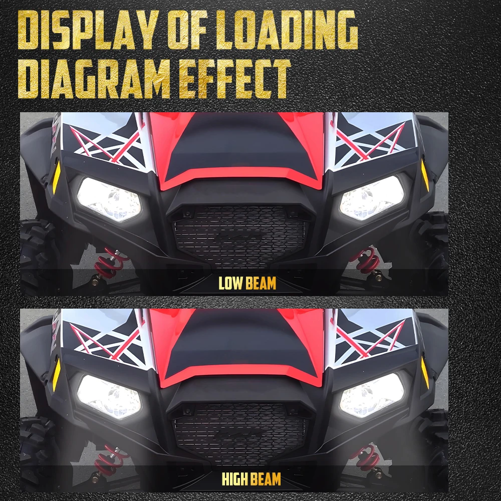 폴라리스 스포츠맨 XP 850 2009-2013 XP 550 2009-2010 2014용 오토바이 LED 헤드라이트 전조등 하이 로우 빔 라이트 램프