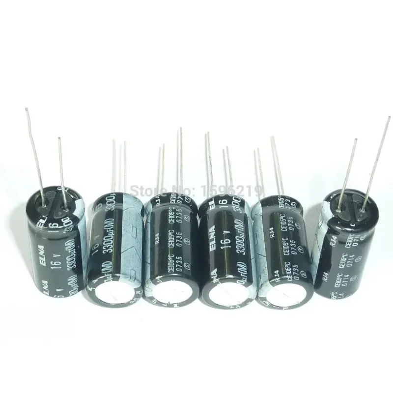 5 قطعة/50 قطعة اليابان ELNA RJ4 سلسلة 12.5x25 مللي متر 16V3300uF مكثف الصوت hifi DIY بها بنفسك #3