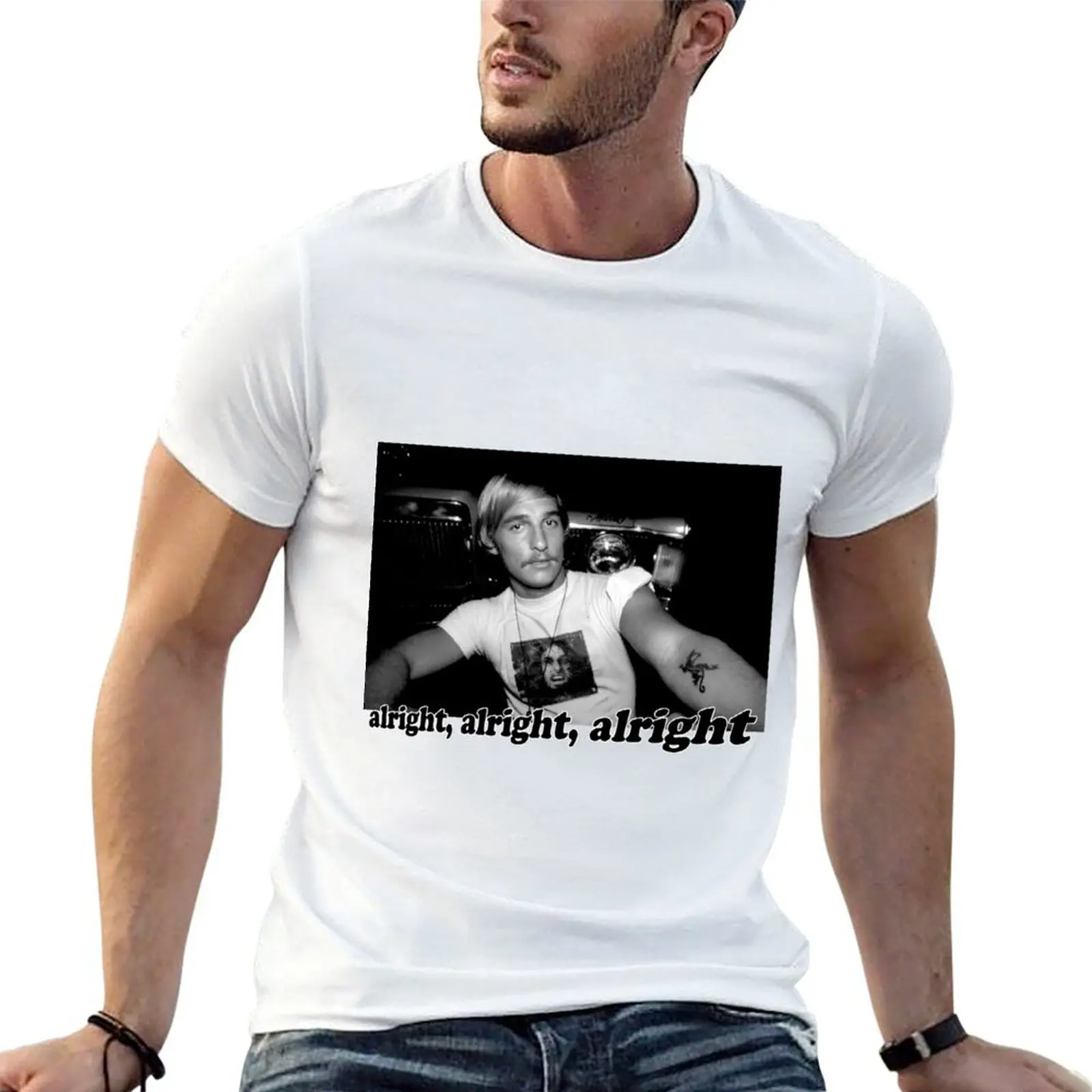 Well alright, alright, alright! T-Shirt graphic t shirt vintage Funny t-shirt mens t shirts pack