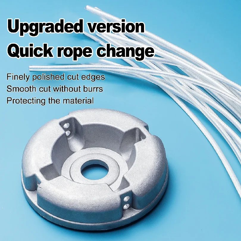 Universal Aluminum Alloy Lawn Mower Head and Replacement Nylon Steel for Lawn Mowing Line Lawn Mower Weed Head Accessories