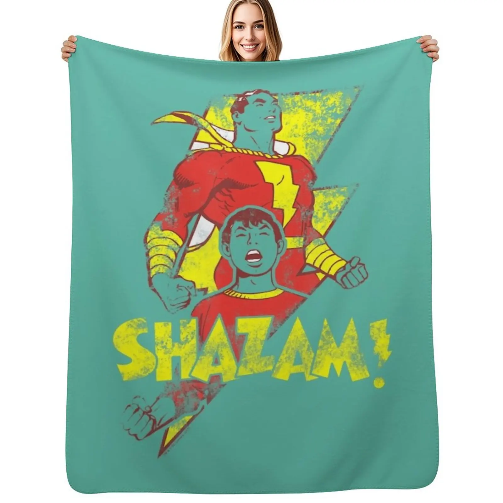 Shazam! Transformation Throw Blanket Sofa Throw Flannels Picnic Warm Polar christmas decoration Blankets