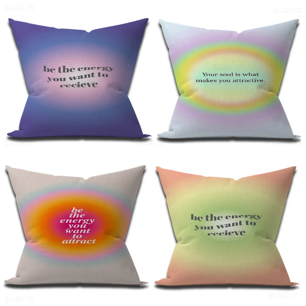 Angel Number Hue Gradient Aura Energy Mystery Personalized Pillow Cover Bedroom Wild Party Decor Pillowcase Kid Birthday Gift