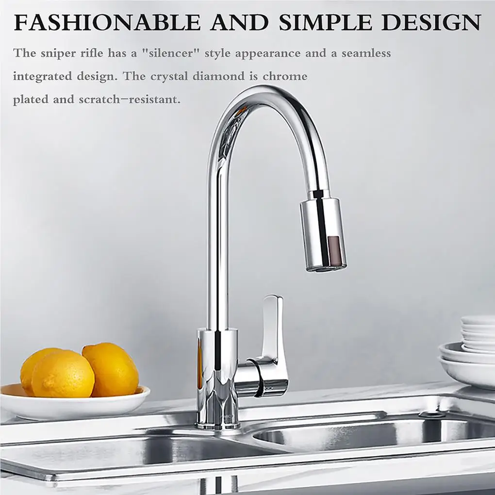 Intelligent Touchless Faucet Sensor Tap Non-touch Red Light Sensing Adapter USB Charging M22/M24 Bathroom Kitchen