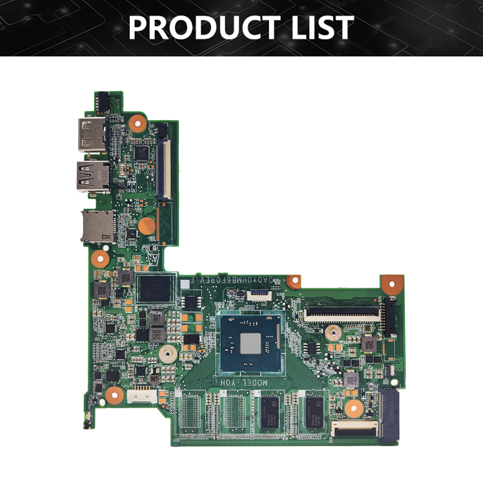 DA0Y0HMB6F0 Laptop-Motherboard für HP Stream 11-Y 11-R 831524 -601 830814 -601 Mainboard CPU N3060 2G/4G-RAM 32G-SSD